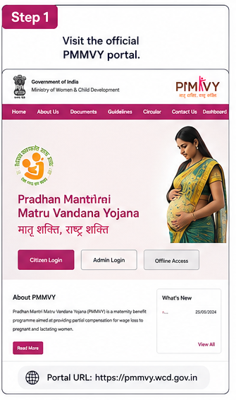 Visit PMMVY Portal