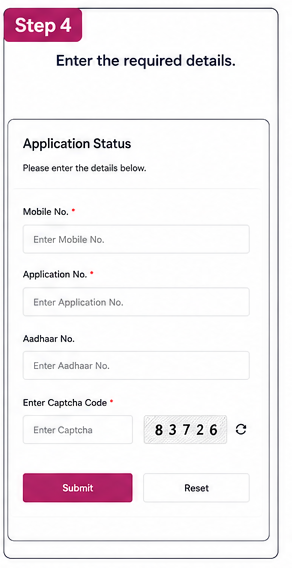 Enter Application Details